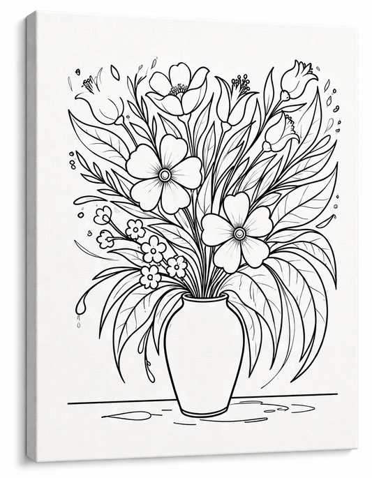 Floral Vase Art Kit