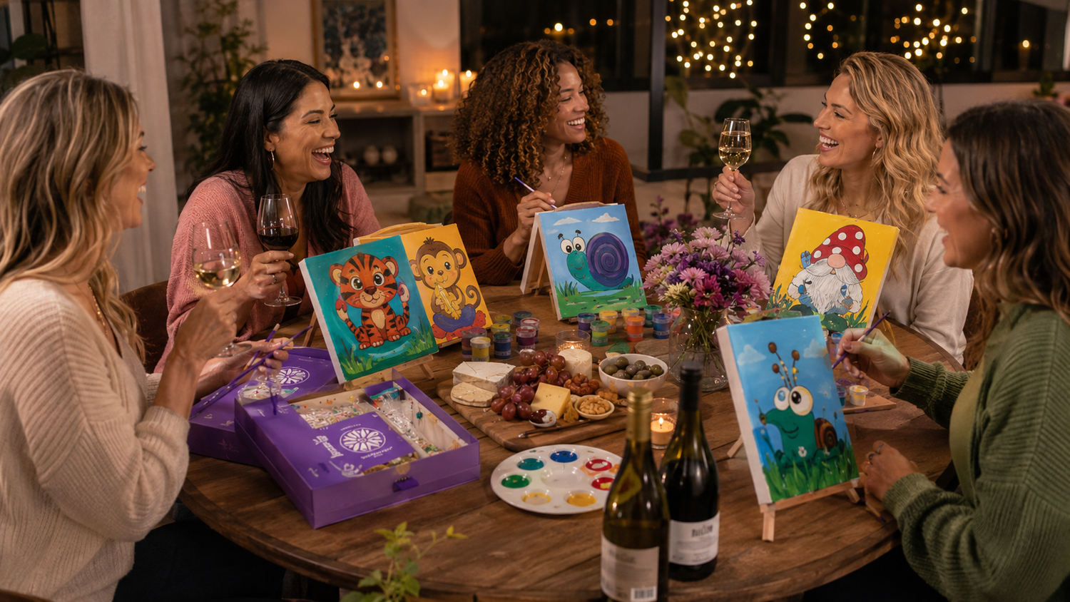 Paint And Sip Art Kits