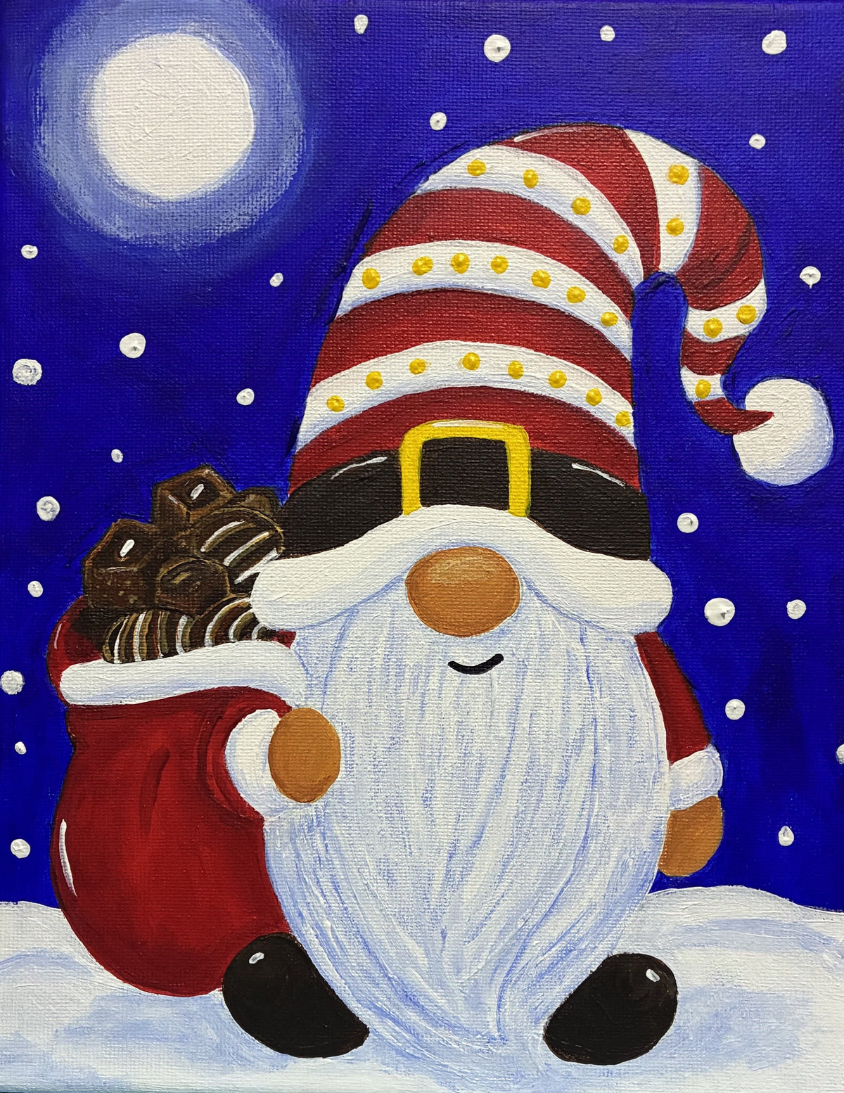 Chocolate Delivery Gnome - Serenity Art Kits beginner painting kit