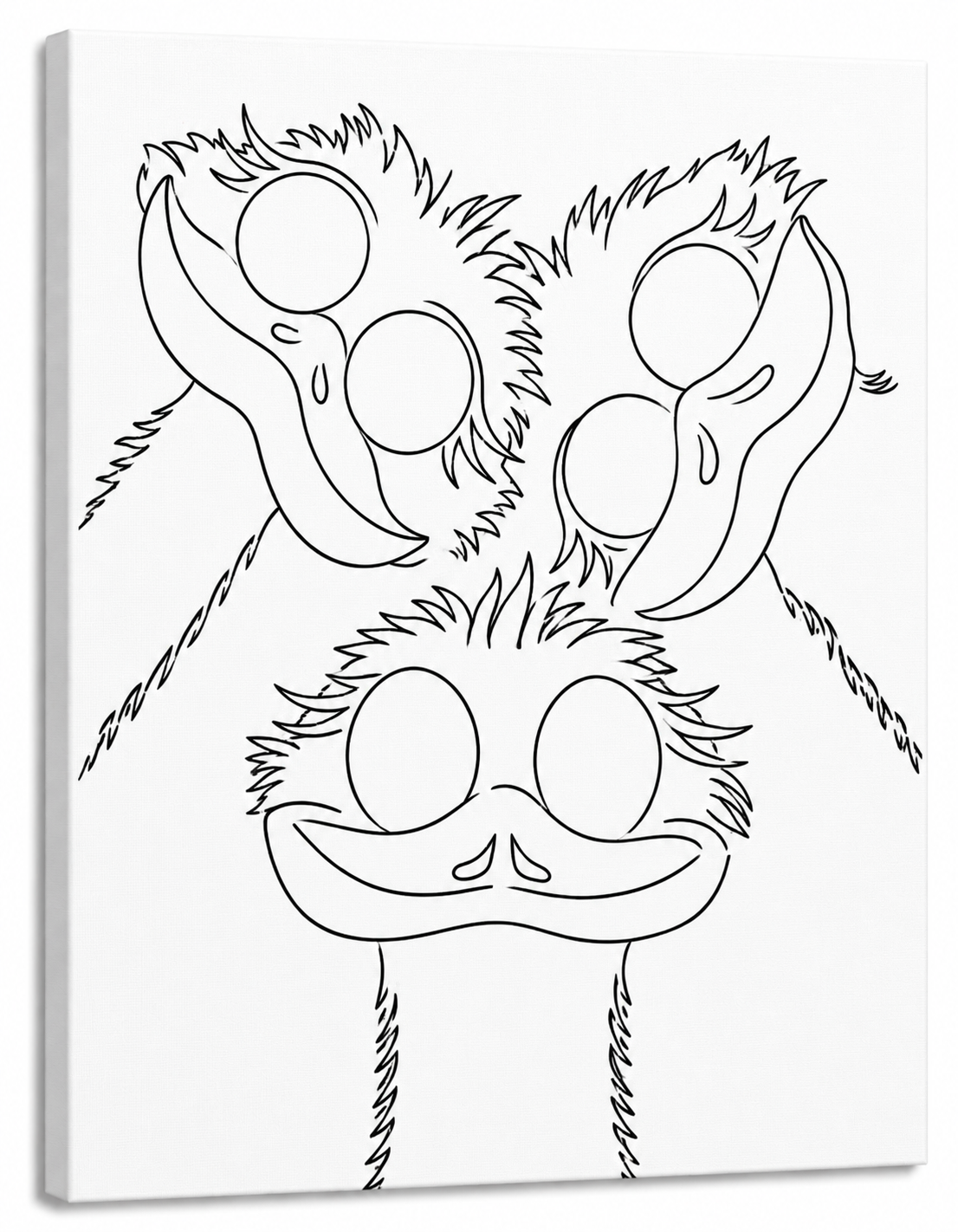 Cheeky Emu Trio Art Kit