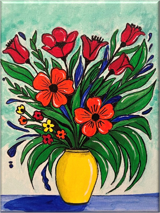 Floral Vase Art Kit