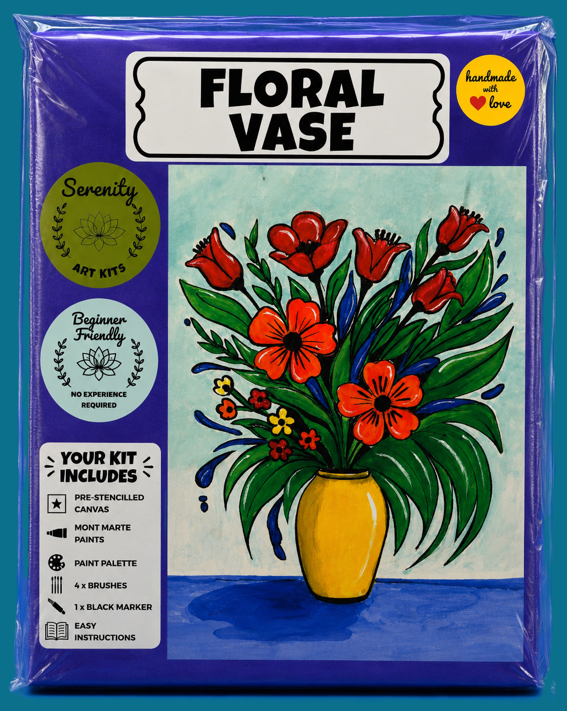 Floral Vase Art Kit