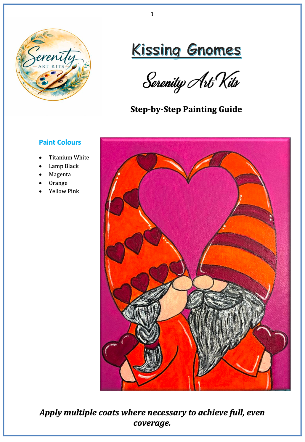 Kissing Gnomes Art Kit