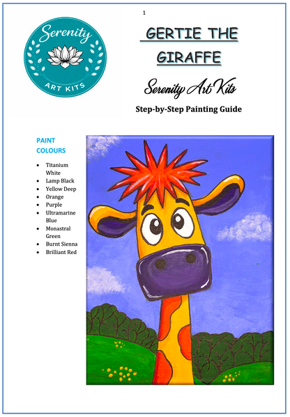 Gertie The Giraffe Art Kit