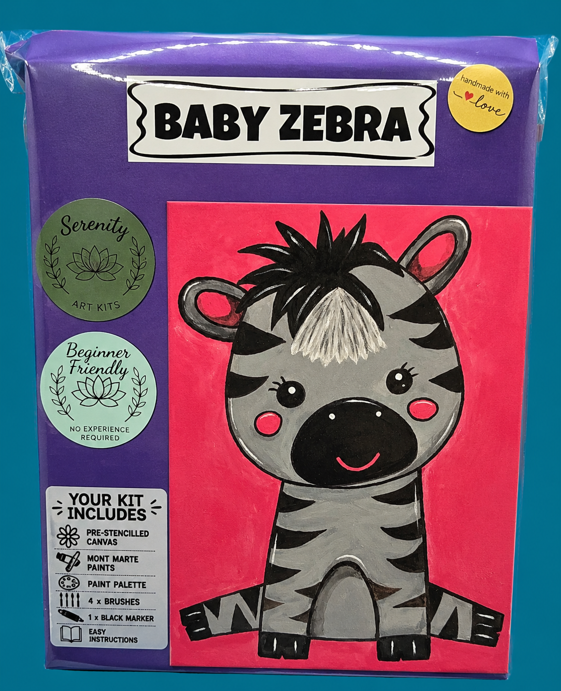 Zoe the Zebra  Art Kit