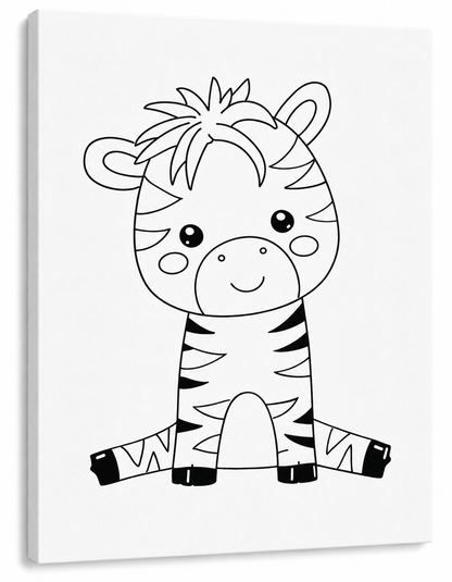 Zoe the Zebra  Art Kit