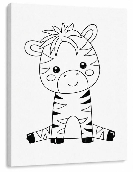 Zoe the Zebra  Art Kit